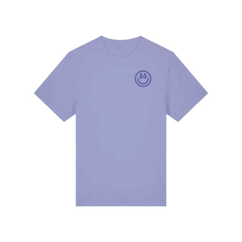 Fairtrade T-Shirt Better Together Lavendel Playground Coffee Kaffeeroesterei Hamburg St.Pauli Smiley